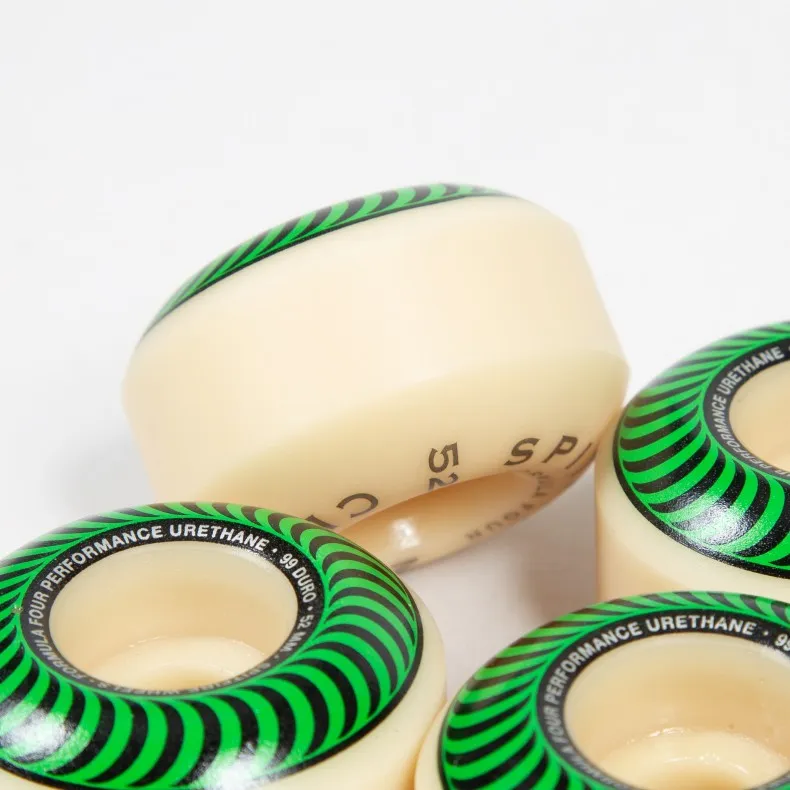 Spitfire Formula Four Classics 99DU Skateboard Wheels 52mm (Green)