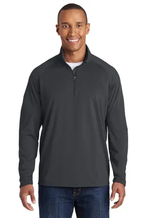 Sport-Tek Sport-Wick Stretch 1/2-Zip Pullover ST850 Charcoal Grey