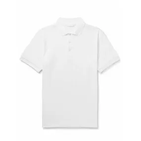 S/S Pique Polo Shirt - White