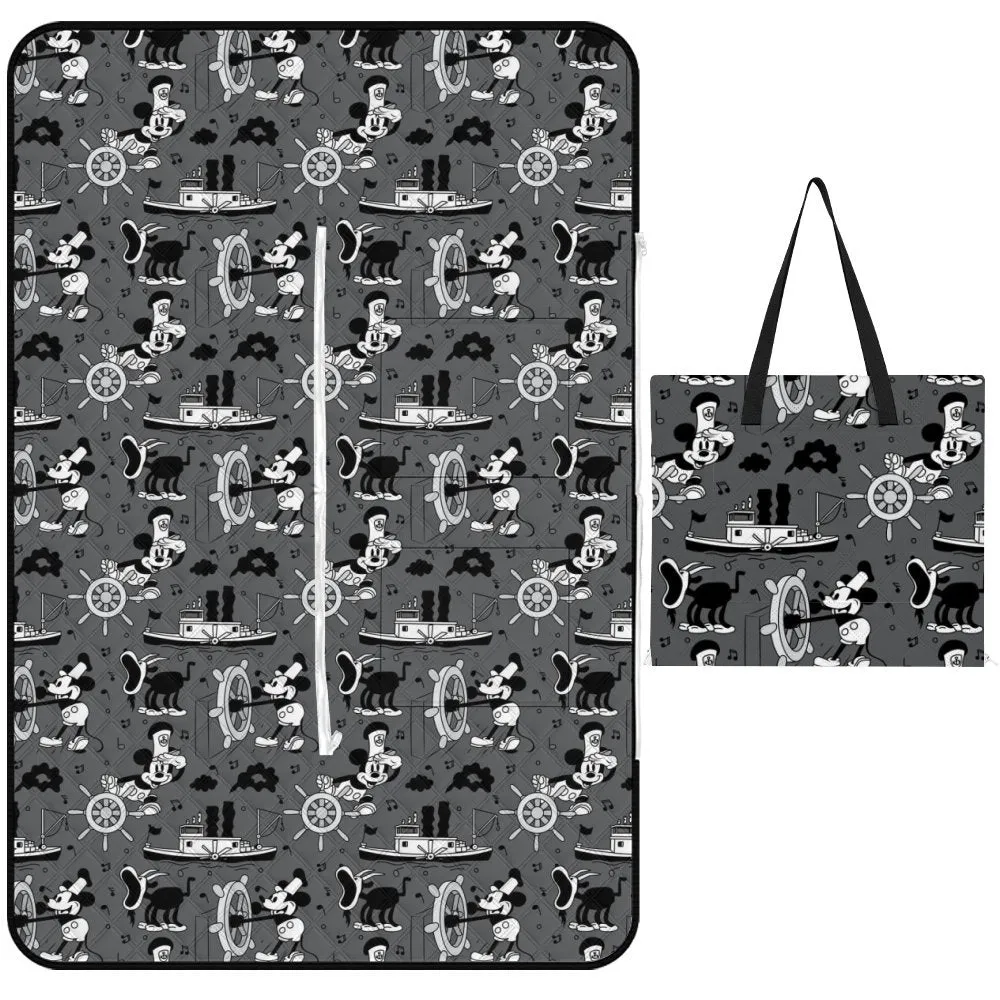 Steamboat Mickey Zipper Picnic Mat