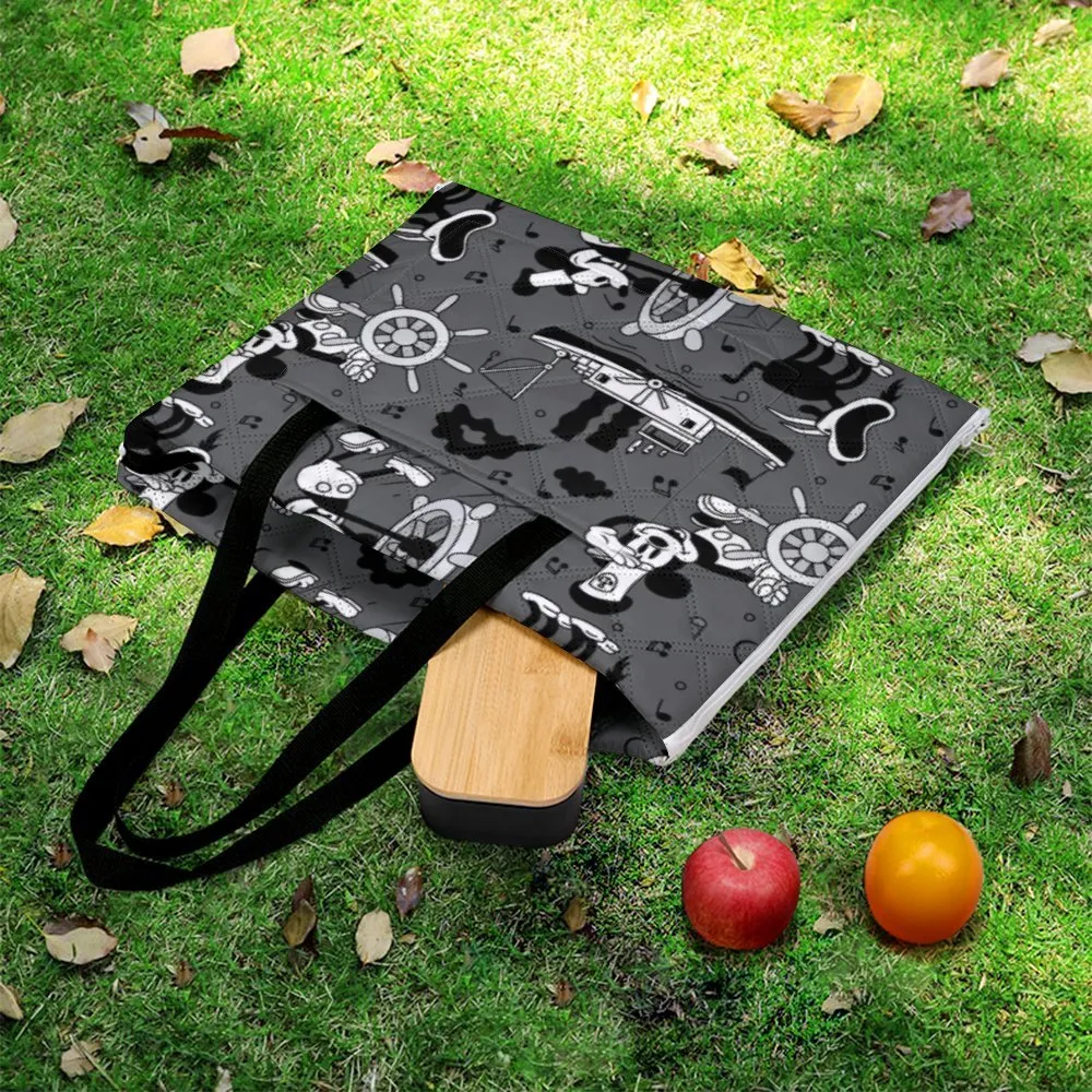 Steamboat Mickey Zipper Picnic Mat