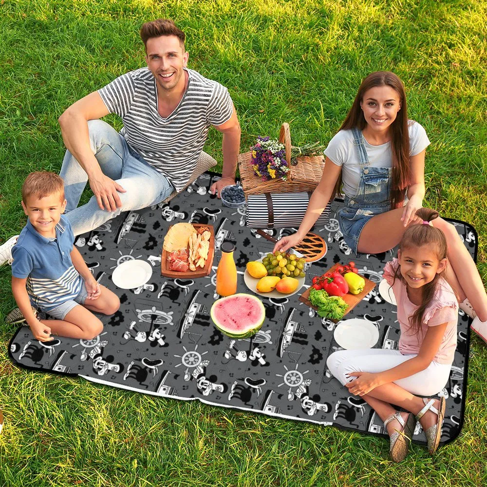 Steamboat Mickey Zipper Picnic Mat