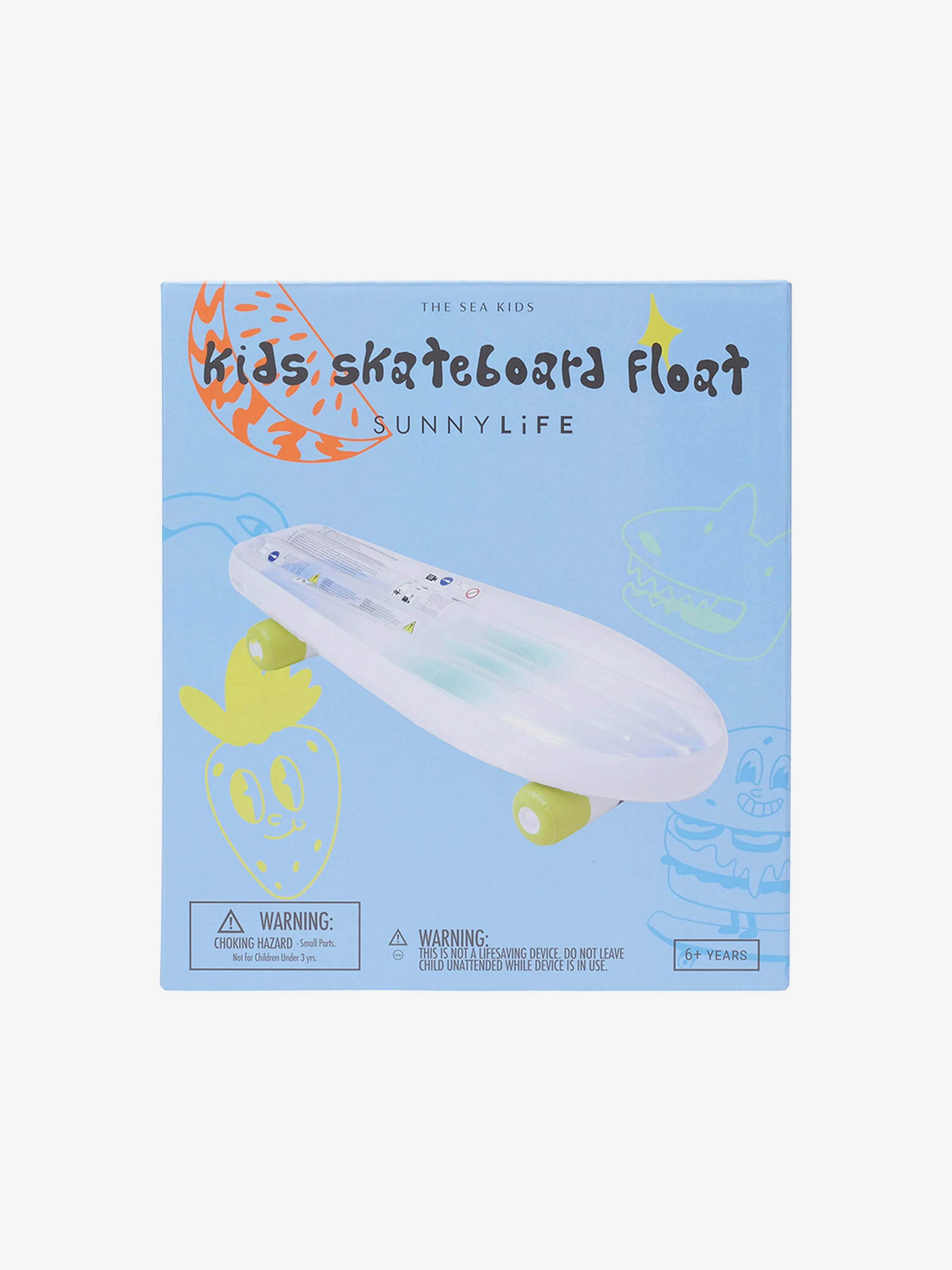 Sunnylife Kids The Sea Skateboard Float in Blue (150cm)