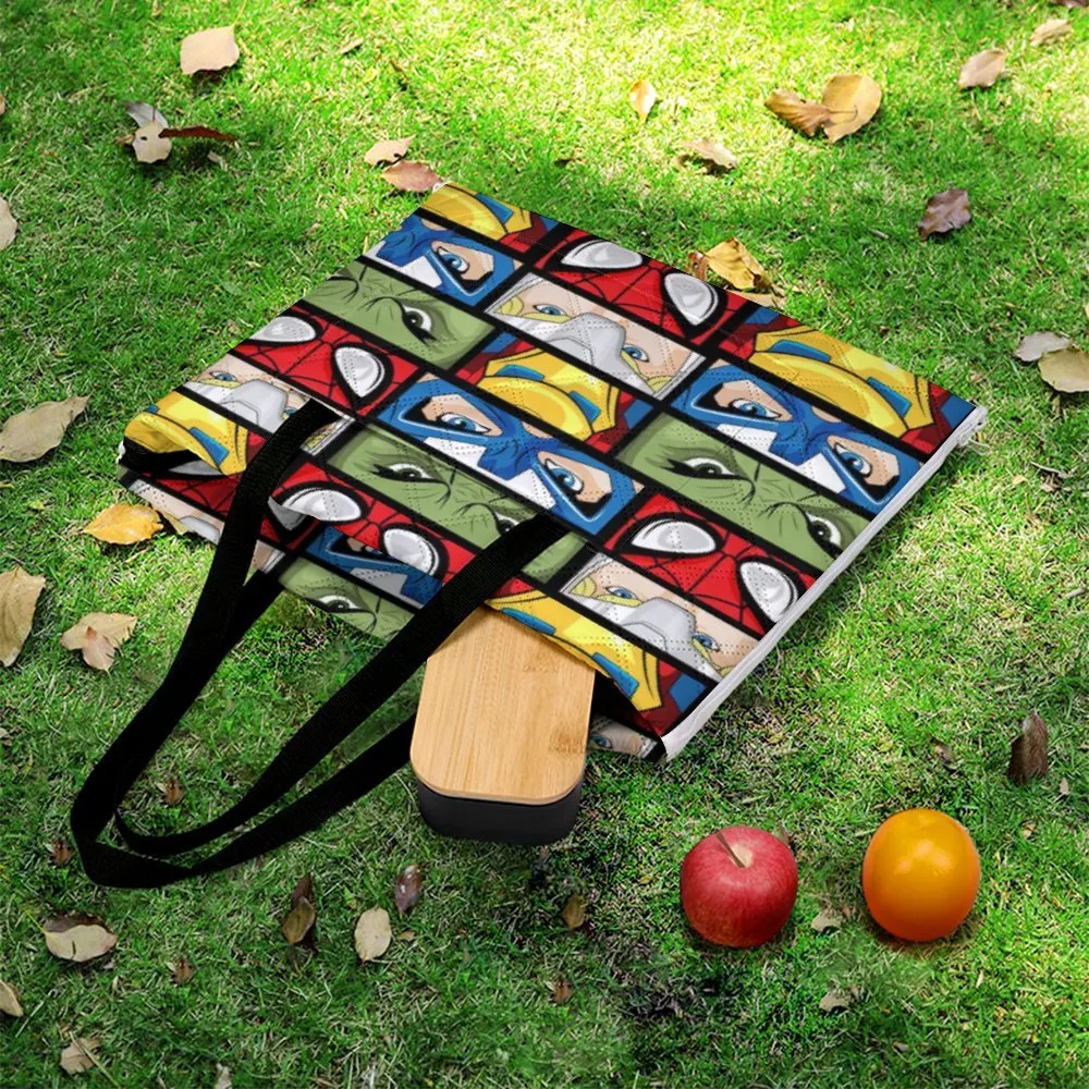 Super Heroes Eyes Zipper Picnic Mat