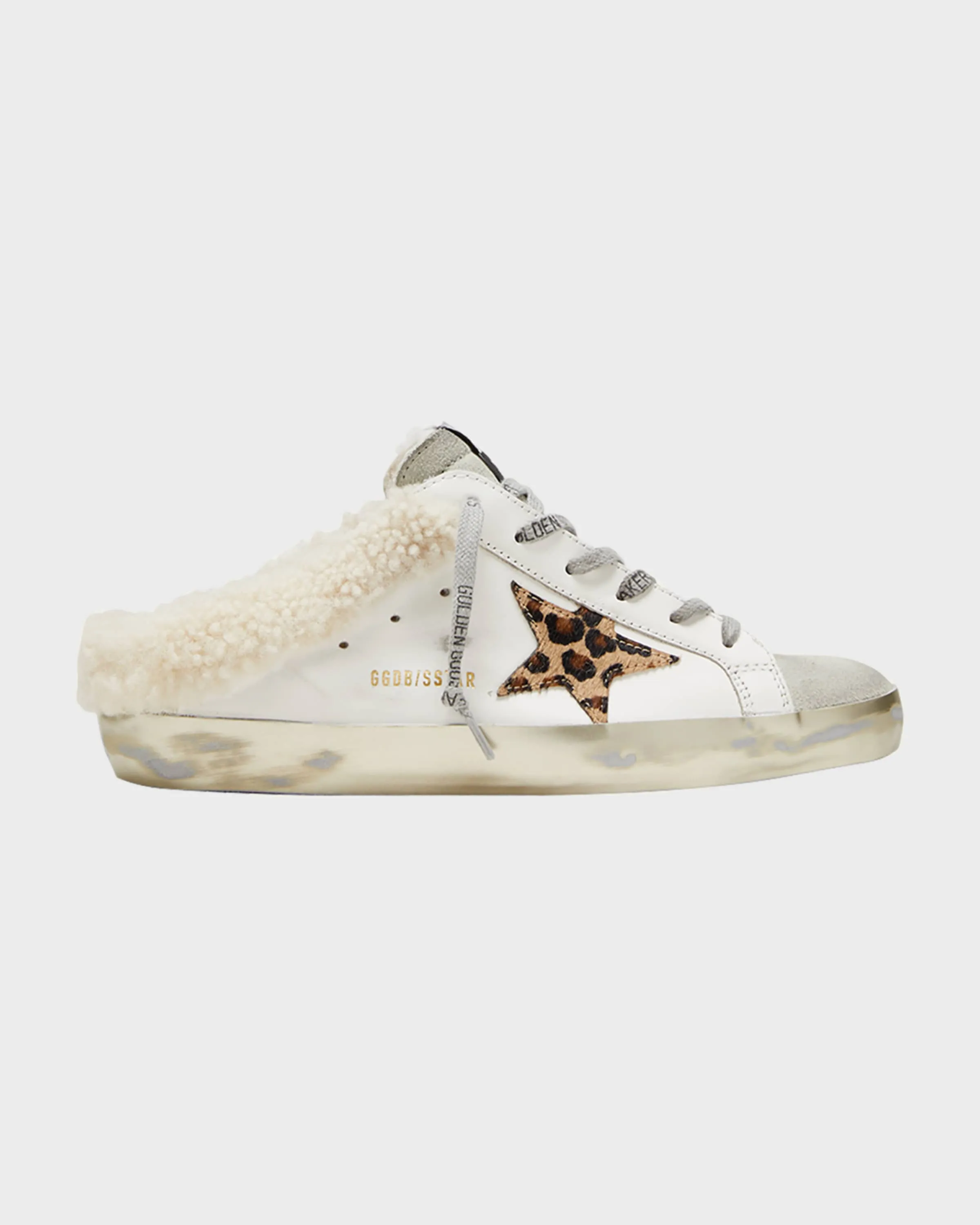 Superstar Sabot Leather Shearling Sneakers