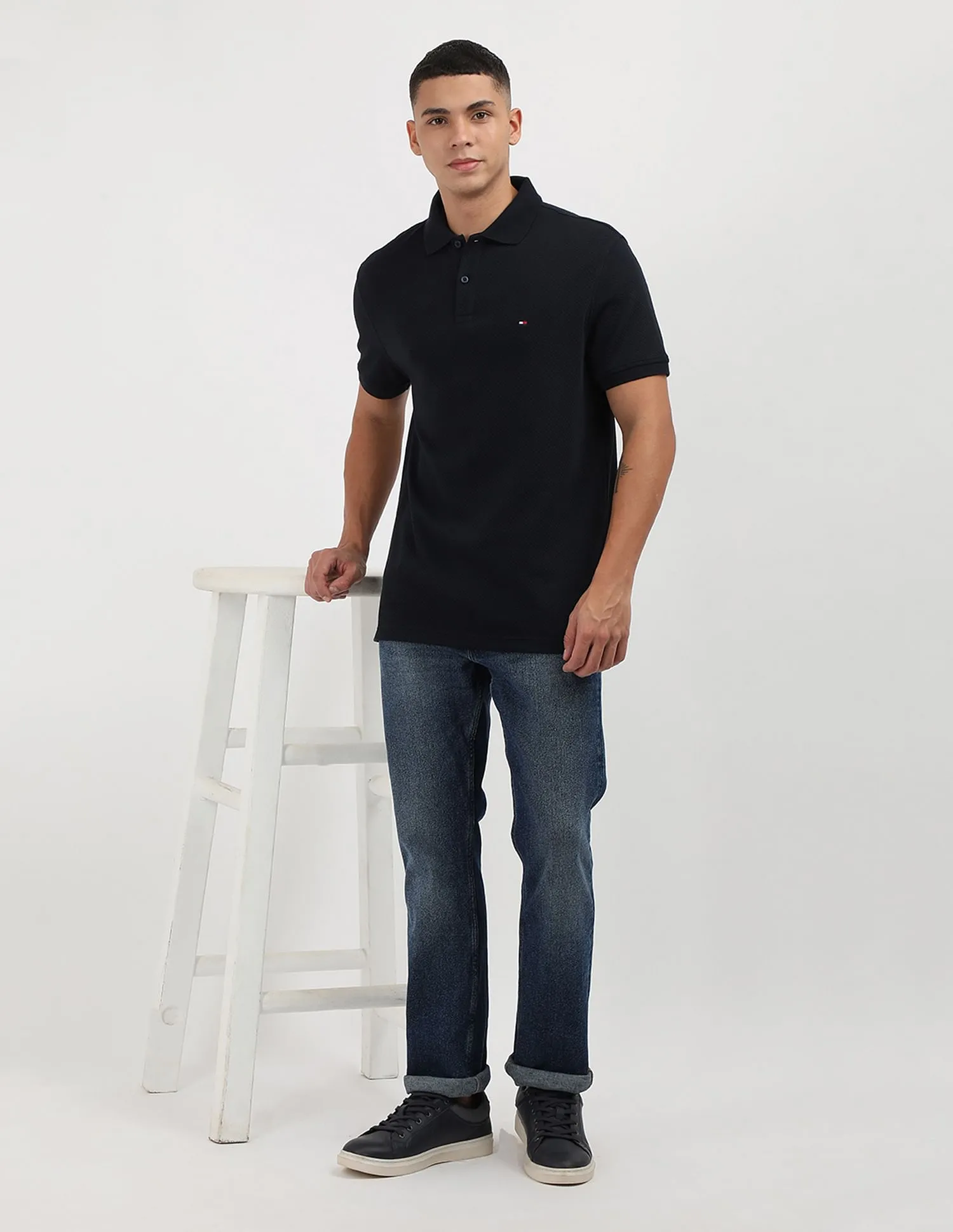 Tommy Hilfiger Waffle Regular Polo Shirt