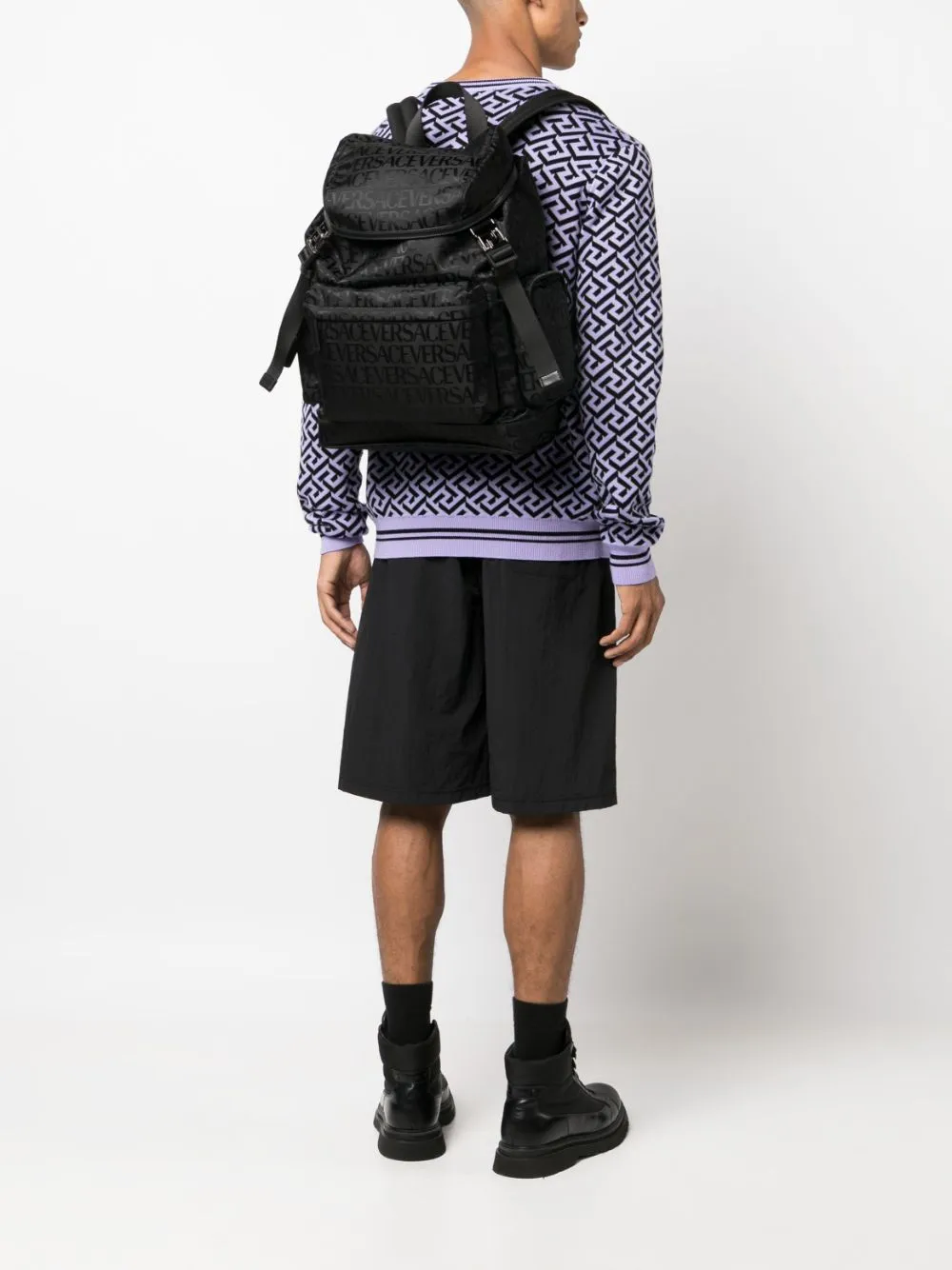 Versace    Versace Backpack Neo Nylon Jacquard