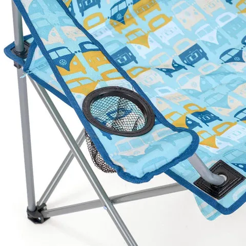 VW Beach Family Folding Camping Chair - Blue