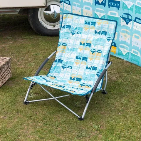 VW Low beach/Camping Chair - Volkswagen Print