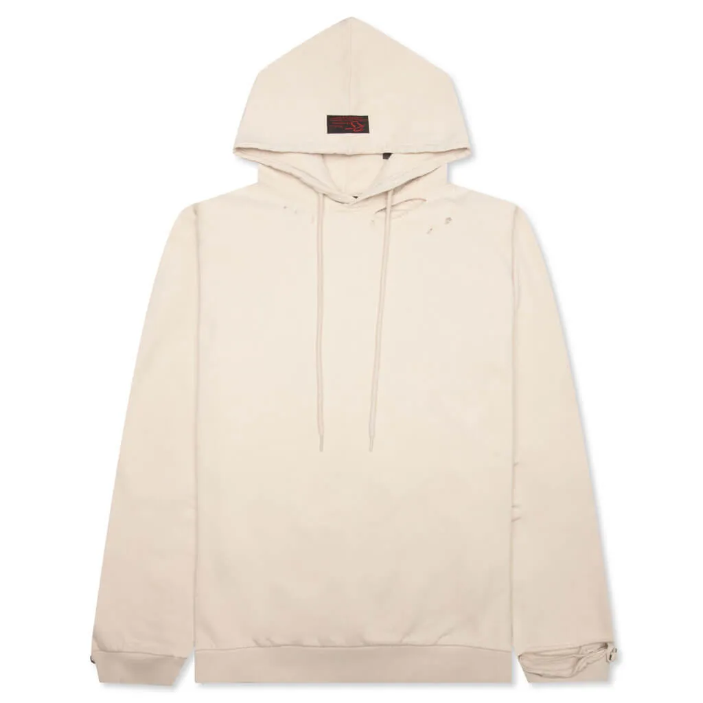 Washed Fit Hoodie - Beige