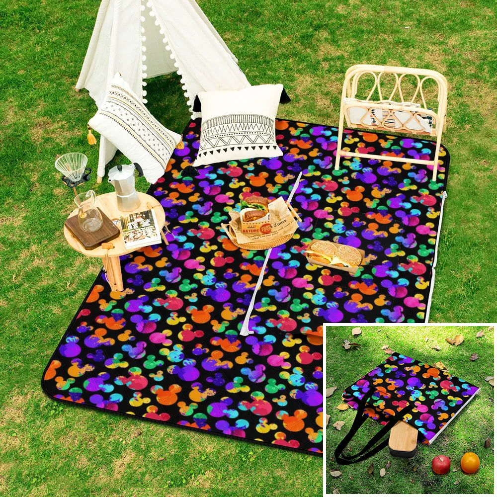 Watercolor Zipper Picnic Mat