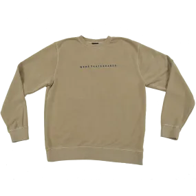 WKND Skateboards Pigment Dye Crewneck Sweatshirt Sandstone Size Medium