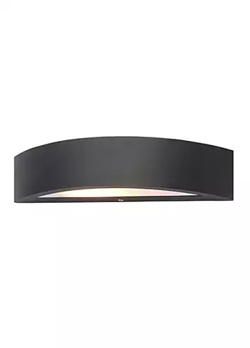 Zink Moku 1 Light E27 Up & Down Outdoor Stainless Steel Wall Light - Black | Kaleidoscope